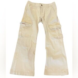 Aeropostale Tan Cargo Flare Pants